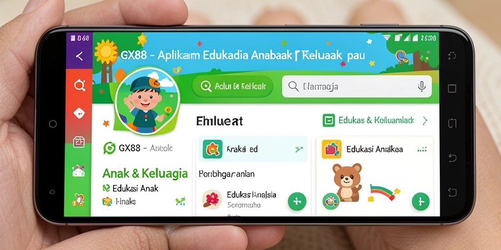 Antarmuka GX88 yang menarik untuk Edukasi Anak.