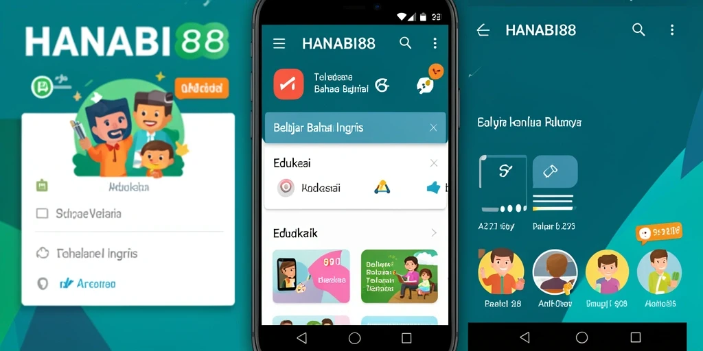Tampilan antarmuka aplikasi HANABI88 yang menarik dan edukatif.