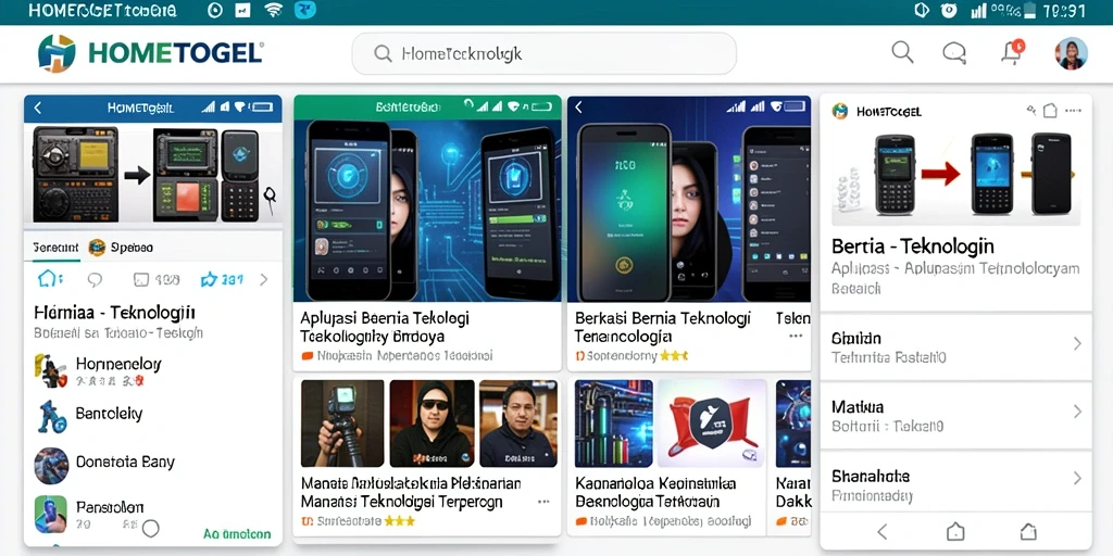 Tampilan antarmuka HOMETOGEL yang menarik dan informatif.