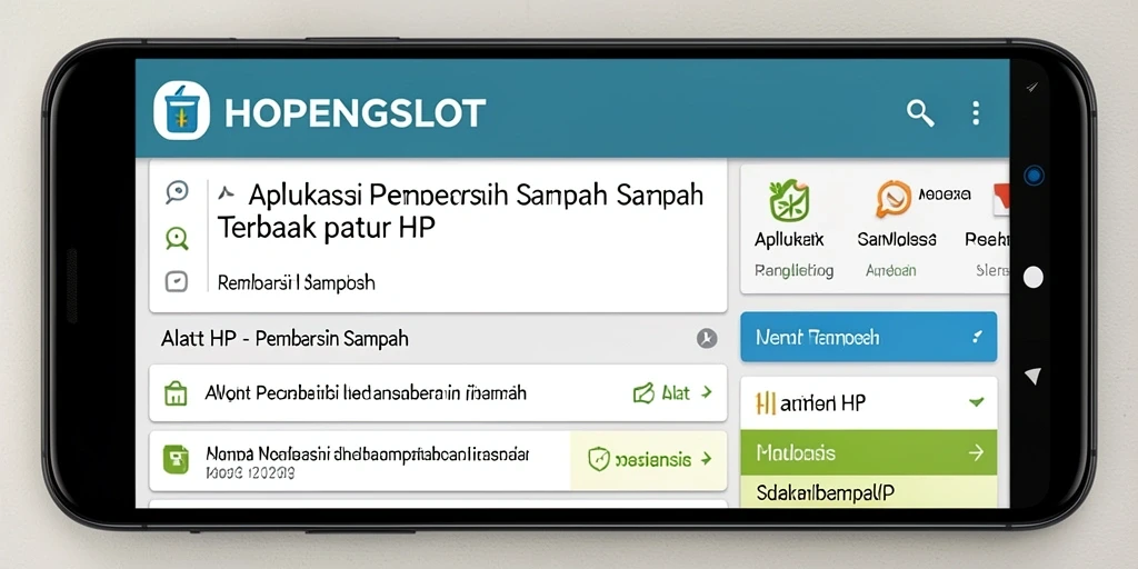 Antarmuka HOPENGSLOT yang mudah digunakan untuk pembersih sampah.
