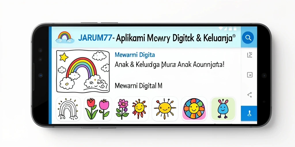 Antarmuka aplikasi JARUM77 yang menarik dan mudah digunakan.