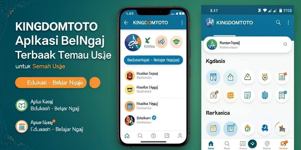 Antarmuka KINGDOMTOTO dengan fitur belajar ngaji yang interaktif.