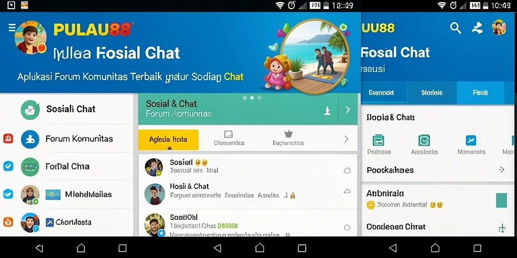 Antarmuka aplikasi PULAU88 yang ramah pengguna dalam Forum Komunitas.